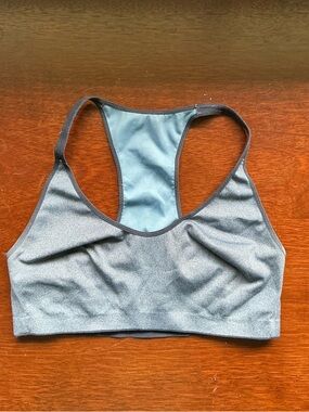 aerie Heather Blue Racerback Sports Bra